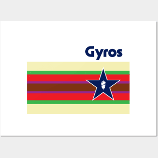 Houston Astros baseball style Kebobs. Gyros Posters and Art